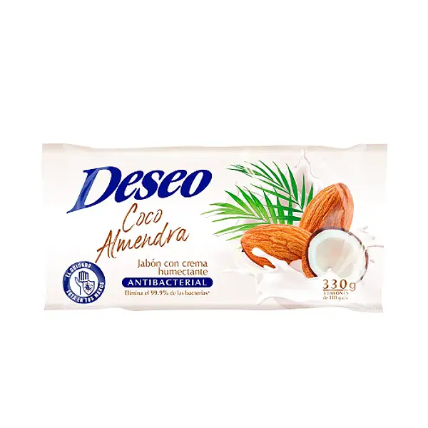 Jabón de Baño Deseo Coco Almendras Tripack