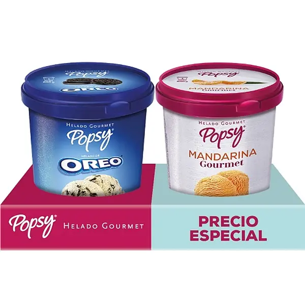 Helado Popsy Oreo + Mandarina