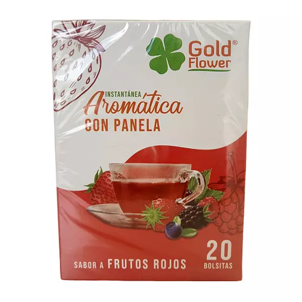 Aromática Con Panela Y Frutos Rojos Gold Flower