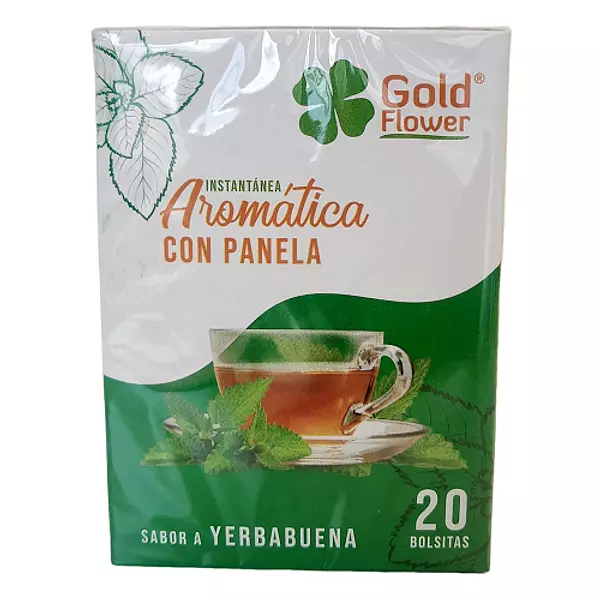 Aromática Con Panela Y Yerbabuena Gold Flower