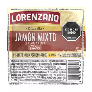 Jamón Lorenzano Cerdo