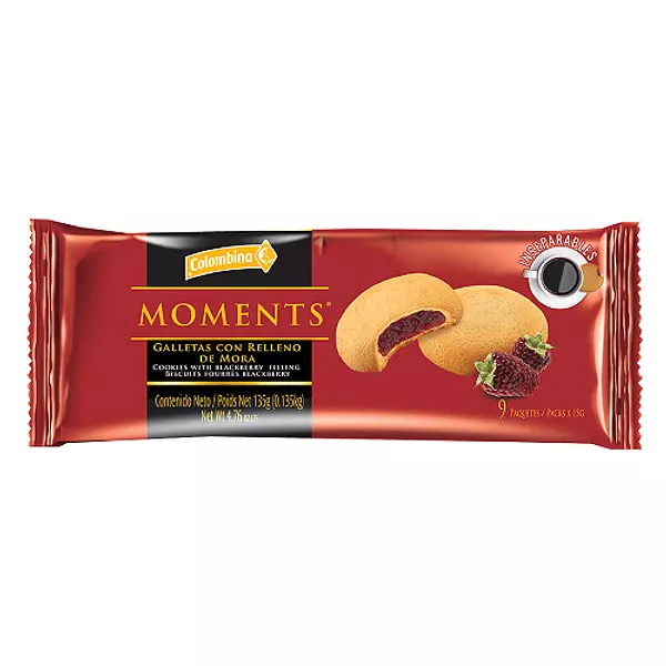 Galleta Rellena Mora Moments