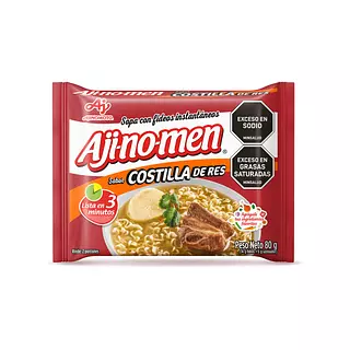 Sopa Instantánea Aji No Men Costilla De Res