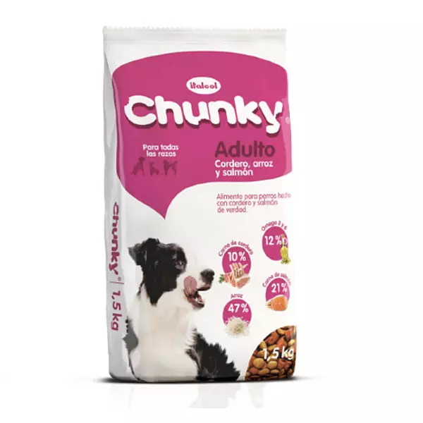 Alimento Perros Chunky Cordero Arroz Salmon