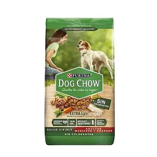Alimento Perro Dog Chow Adultos Medianas Sin Colorantes