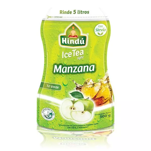 Té de Polvo Ice Te Hindu Verde Manzana