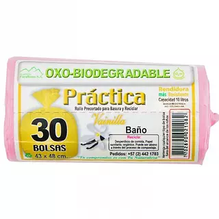 Bolsa Aseo Baño Practika Vainilla 43x48 Cm