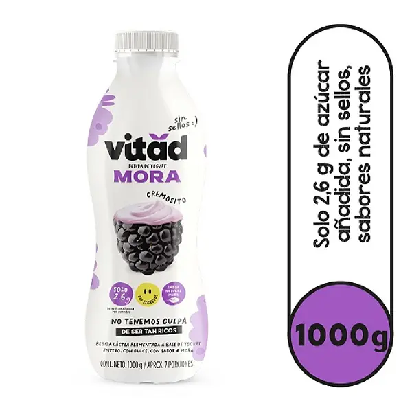 Bebida De Yogurt Bolsa Vitad Mora
