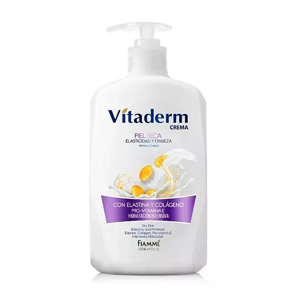 Crema Corporal Vitaderm Elastina Y Colágeno