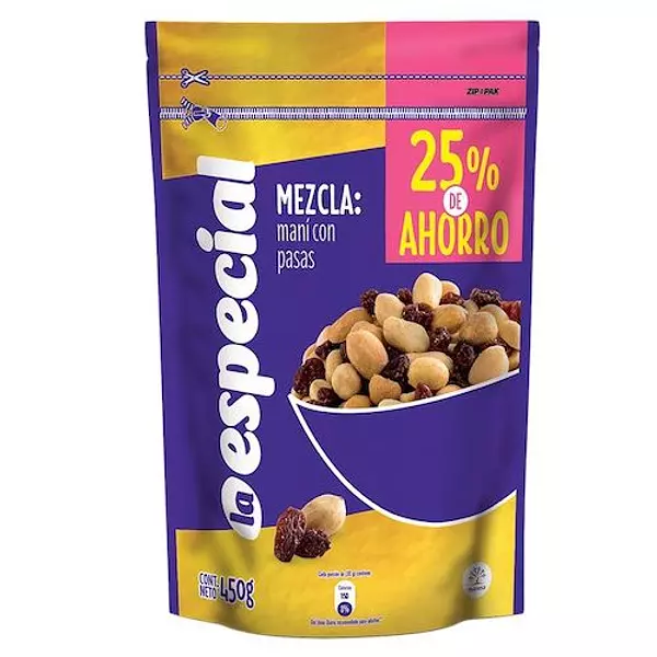 Maní La Especial Pasas