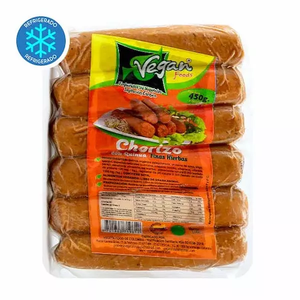 Chorizo Quinua y Finas Hierbas Vegan