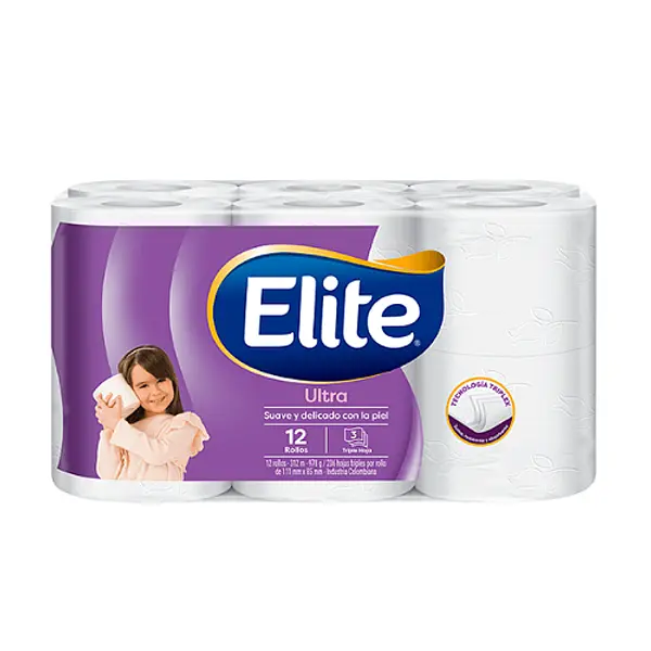 Papel Higienico Elite Suave Resistente Triple Hoja