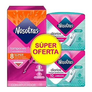 Tampon Nosotras Aplicador Super