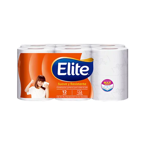 Papel Higienico Elite Suave Resistente Triple Hoja
