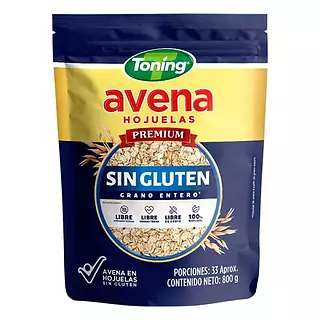 Avena En Hojuelas Toning Sin Gluten