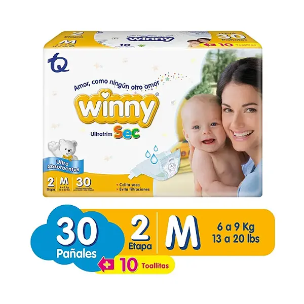 Pañal Winny Ultra Sec Etapa 2