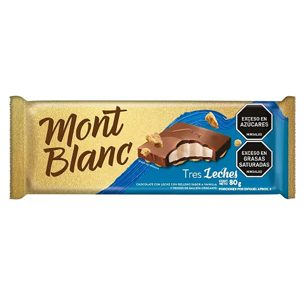 Chocolatina Mont Blanc Tres Leche