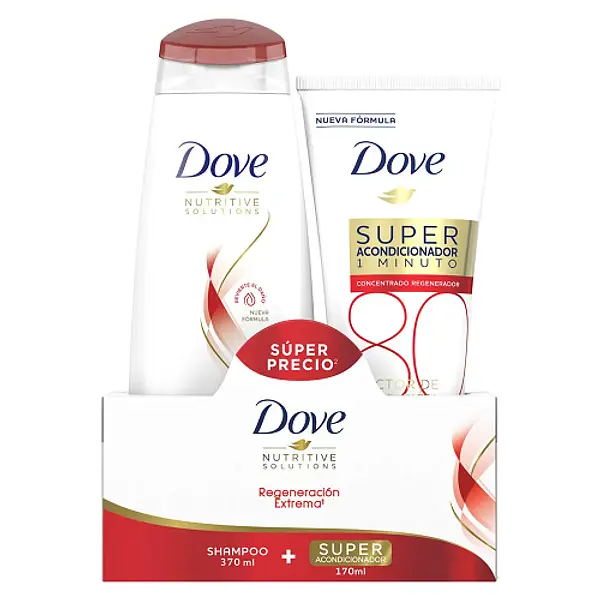 Shampoo Dove Regeneracion Extrema + Acondicionador F80