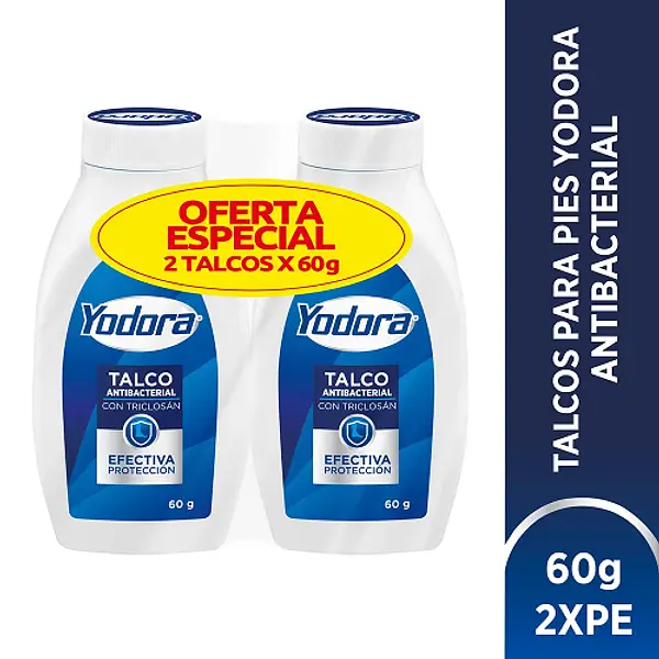 Talco Yodora Paquete X 2 Unidades