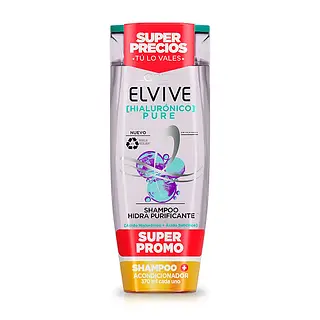 Shampoo Elvive + Acon Pure