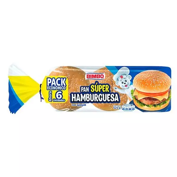 Pan de Hamburguesa Ajonjoli Bimbo