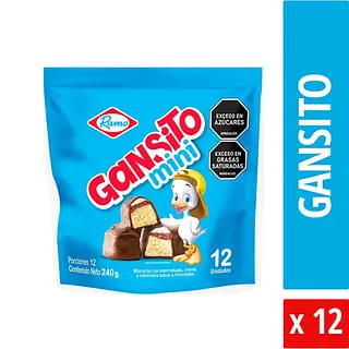 Ramo Gansito Mini Tradicional Paquete X 12 Unidades