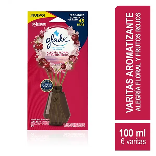 Ambientador Glade Varitas Alegria Floral Y Frutos
