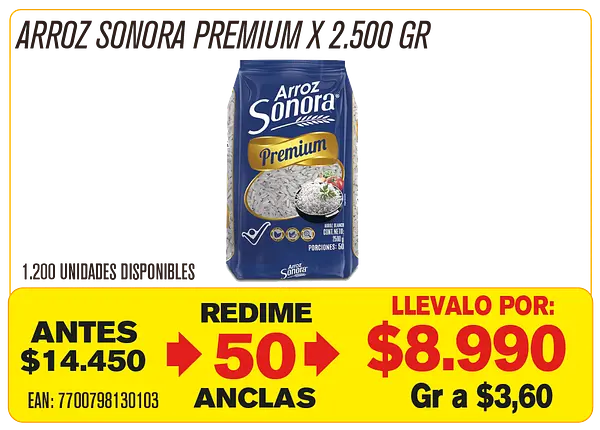 Arroz Sonora Premium Maravillones