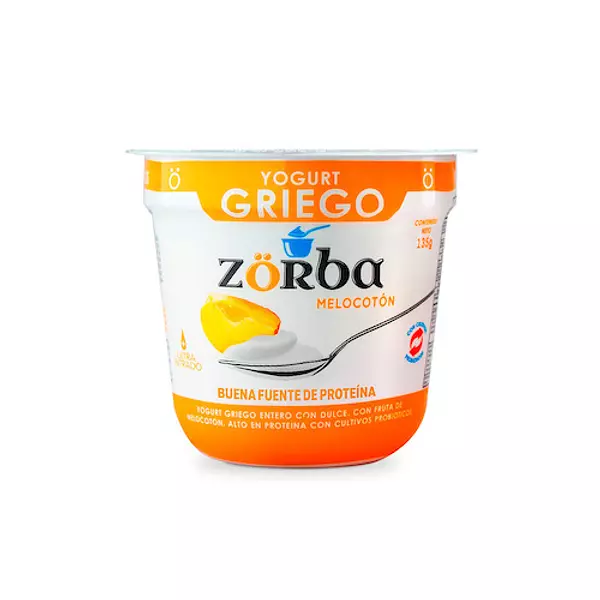 Yogurt Griego Zorba Melocotón