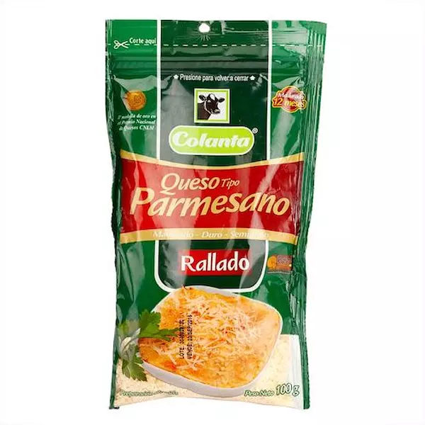 Queso Parmesano Rayado Colanta