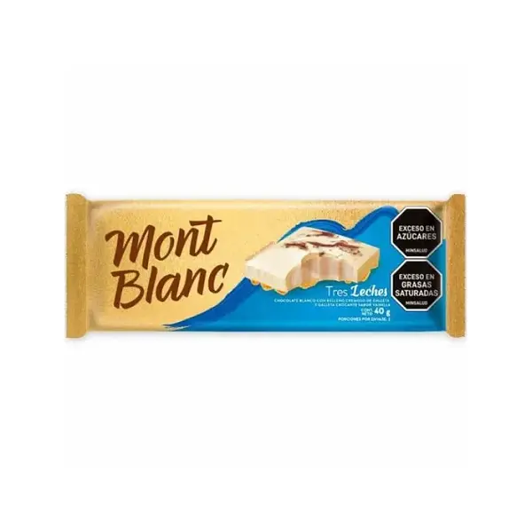 Chocolatina Mont Blanc Tres Leche