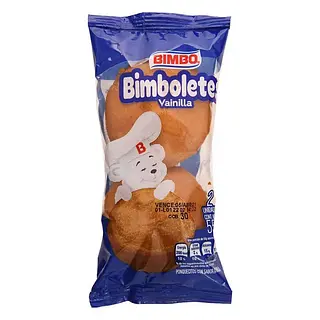 Bimbo Bimboletes paquete x 2 unidades Vainilla