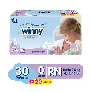 Pañal Winny Sensitive Etapa 0 