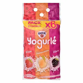 Bebida Lactea Gloria x 6 unidades Surtida