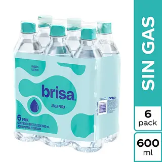 Agua Brisa En Botella paquete x 6 unidades 
