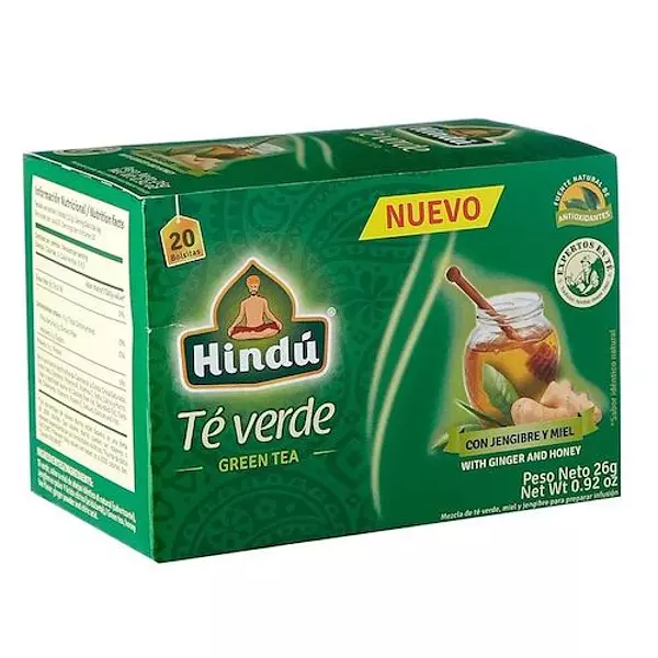 Té Hindu Verde Jengibre Y Miel