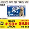 Papel Higiénico Scott 2 En 1 Suave Y Resistente Maravillones