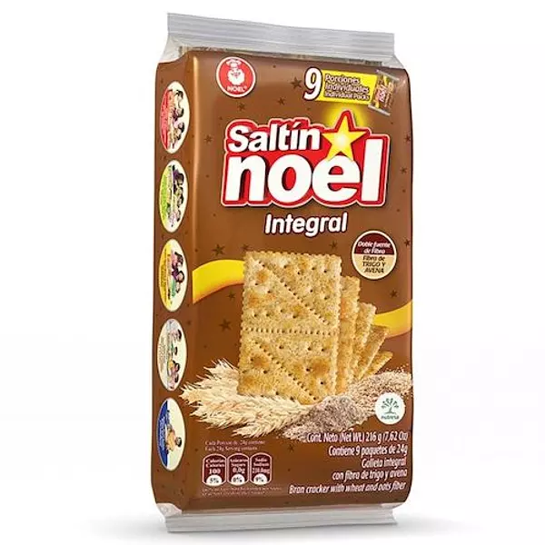 Galleta Noel Saltin Integral Porción Individual