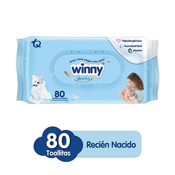 Toallitas Humedas Winny Leche