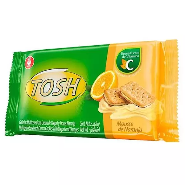 Galleta Noel Tosh De Mousse Naranja