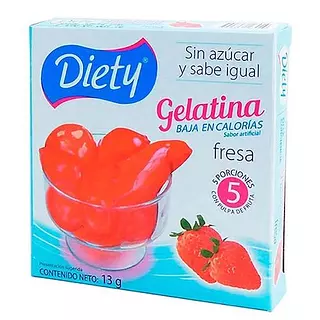 Gelatina Diety Fresa