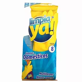 Guante Amarillo Talla 8 Limpiaya