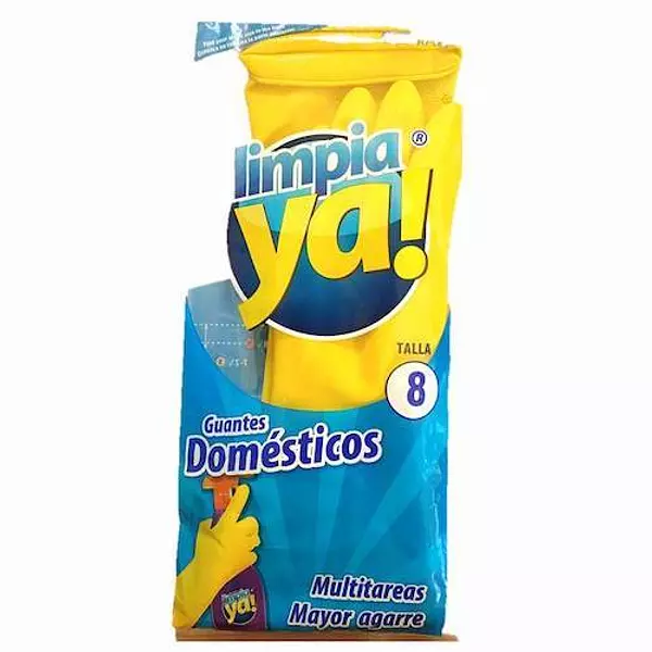 Guante Amarillo Talla 8 Limpiaya