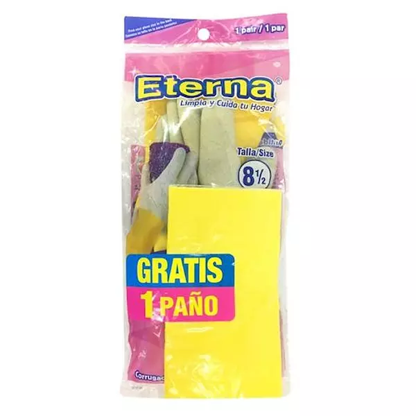 Guante Domestico 8 ½ Gts Paño Eterna