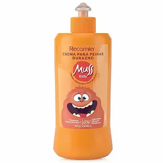 Crema De Peinar Recamier Muss Kids Durazno