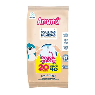 Toallitas Humedas Arrurru Avena