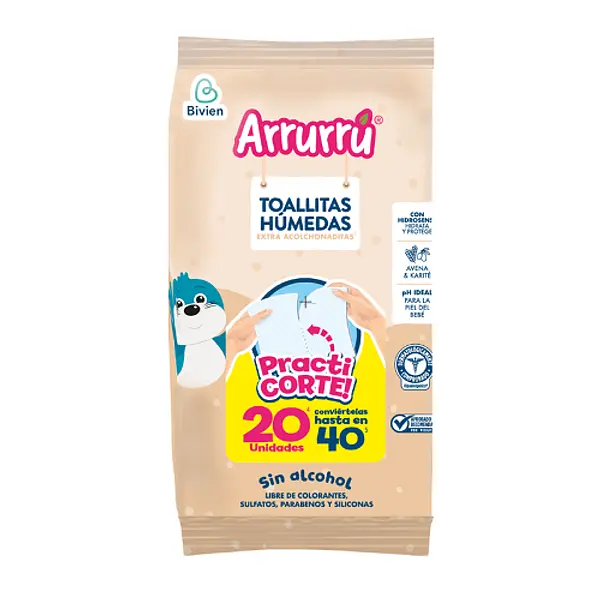 Toallitas Humedas Arrurru Avena