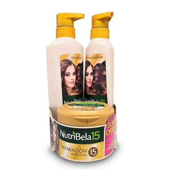 Shampoo Nutribela Reparacion Intensiva + Tratamiento + Acond