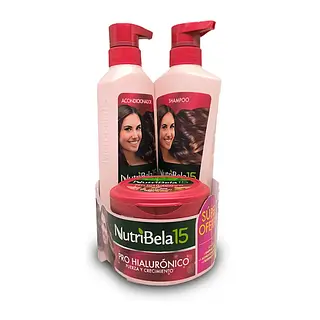 Shampoo Nutribela Prohialuronico + Tratamiento + Acondiciona