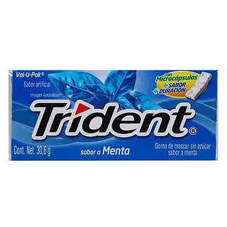 Goma De Mascar Trident Val-Up-Pak Menta